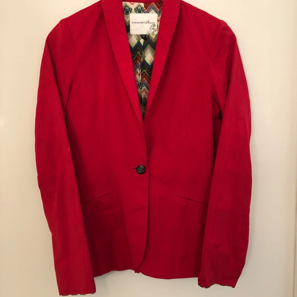 Blossom & Clover Red Blazer